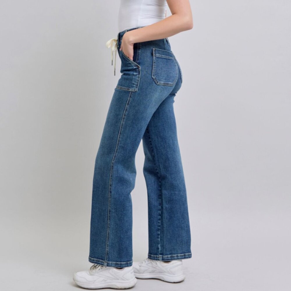 Judy Blue Drawstring Wide Leg - Picture 2 of 5